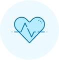 heart with ekg line icon